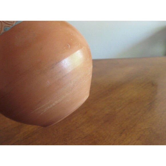 Terra Cotta Ceramic 7.5” Bottle Vase Handmade Ibiza Spain Souvenir Clay Pottery - Picture 7 of 9